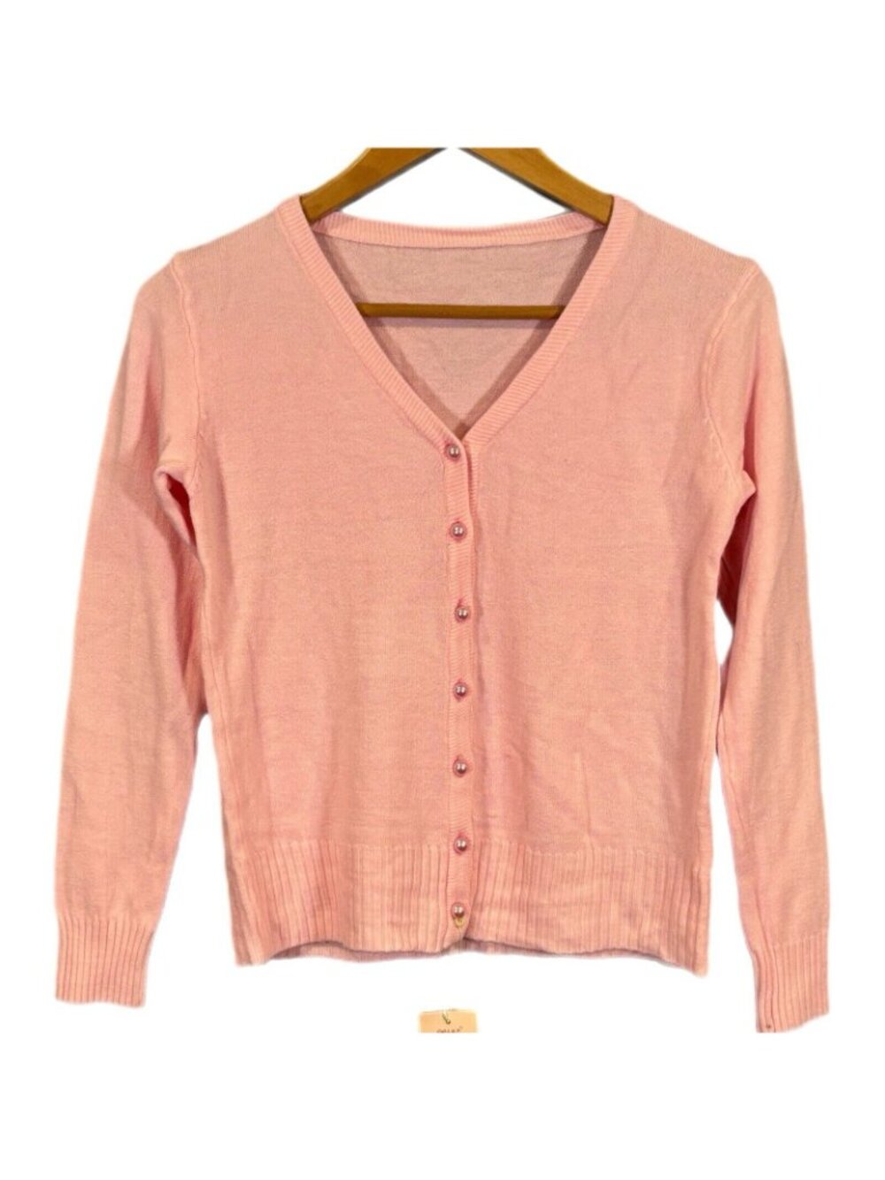 Set Of 2 Dress Sweaters For Women Xiao Mi Hu 1 Color Pink 1 Light Pink Button Up - Picture 5 of 11